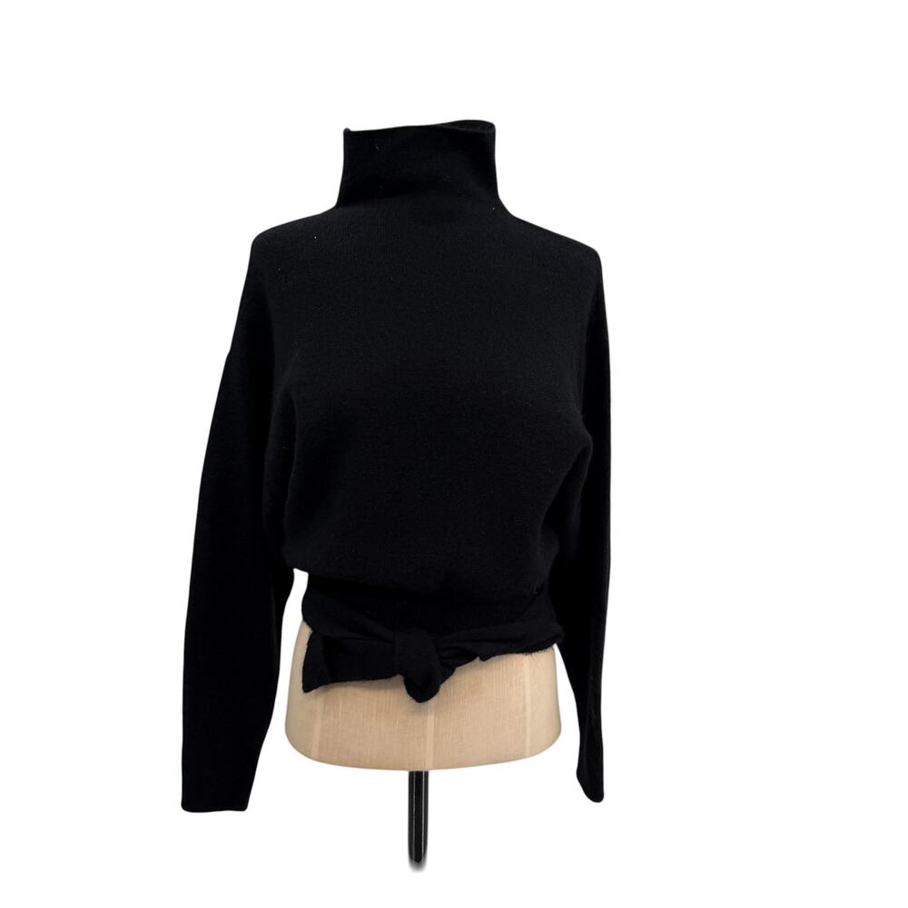 Aritzia Wilfred Lorin Sweater‎ Black Wool Alpaca Turtleneck Womens Small - Picture 2 of 10